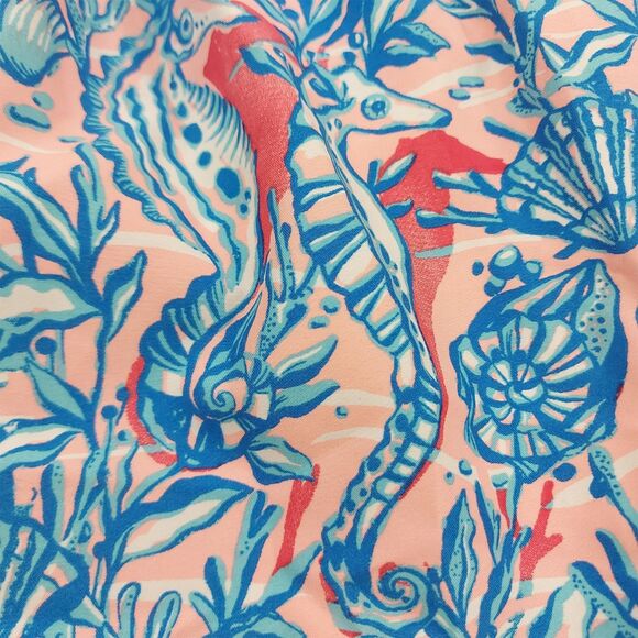 Vineyard Vines Swim Shorts Trunks Mens Small Blue Mesh Sea Horses Print Beach - Picture 9 of 12